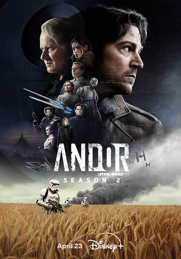 DISNEY+ SHARES SPECIAL LOOK & BRAND-NEW POSTER FOR LUCASFILM'S“ANDOR” SEASON  2 | UK Press