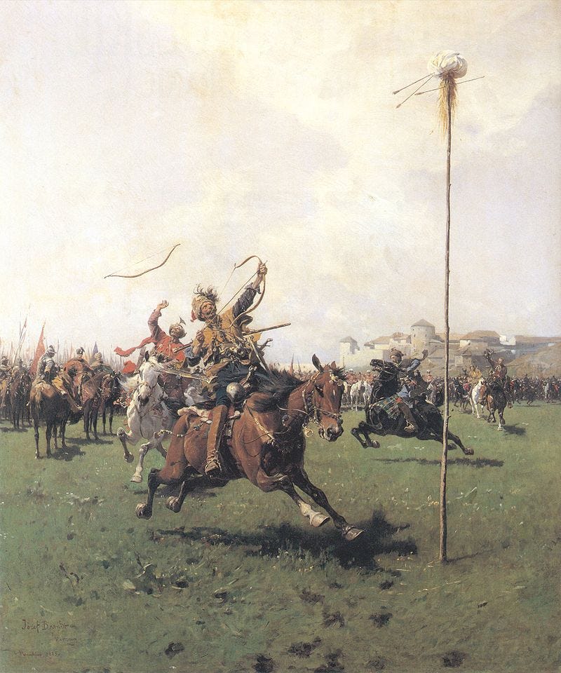https://upload.wikimedia.org/wikipedia/commons/thumb/7/75/Brandt-Lisowczycy%2C_Strzelanie_z_%C5%82uku.jpg/800px-Brandt-Lisowczycy%2C_Strzelanie_z_%C5%82uku.jpg