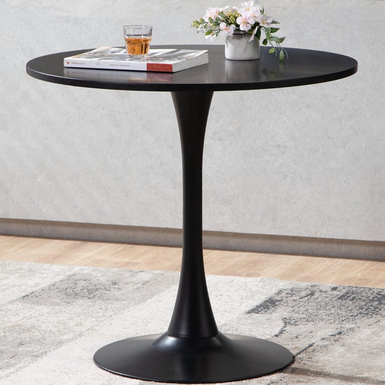 Beltz 31.5'' Iron Pedestal Dining Table
