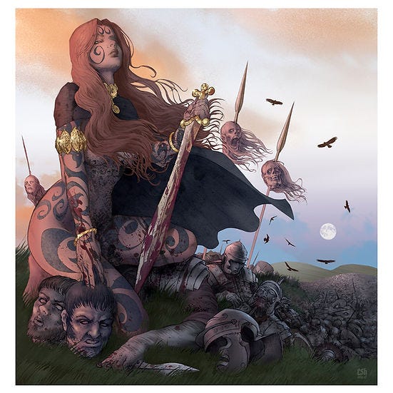 'Iron age British Battle Maiden'