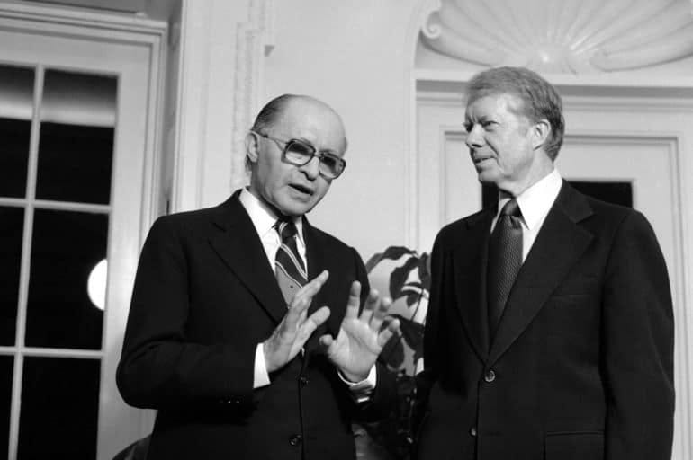 US President Jimmy Carter and Israeli Prime Minister Menachem Begin Discuss the Egyptian-Israeli Treaty | CIE US President Jimmy Carter and Israeli Prime Minister Menachem Begin Discuss the Egyptian-Israeli Treaty | CIE