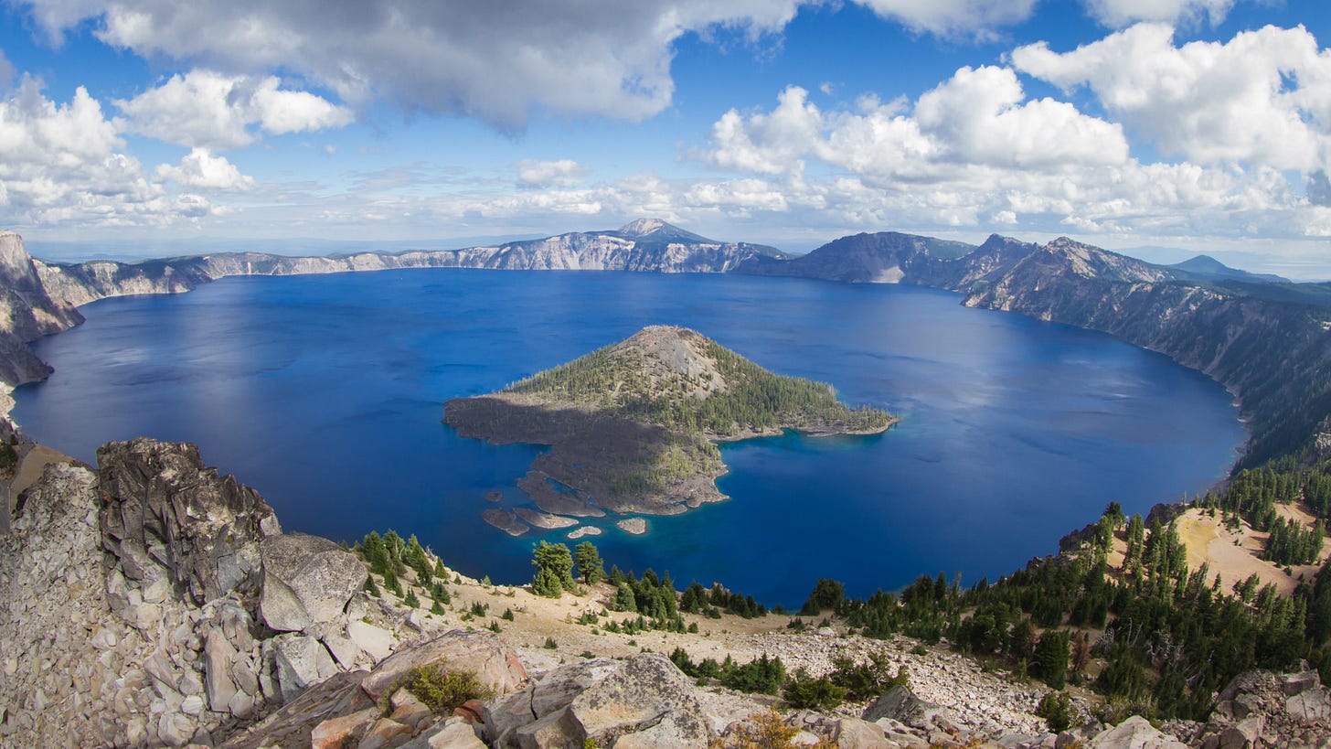 Wallpaper Crater Lake, USA, mountain, nature, 4k, Nature #15449