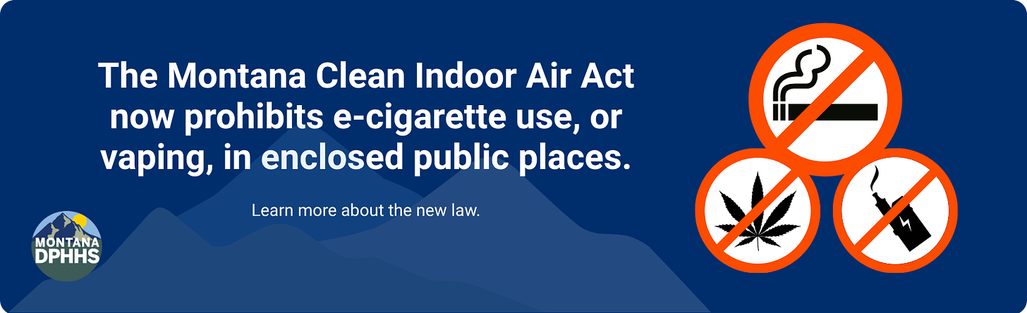Clean Indoor Air Act Website Banner