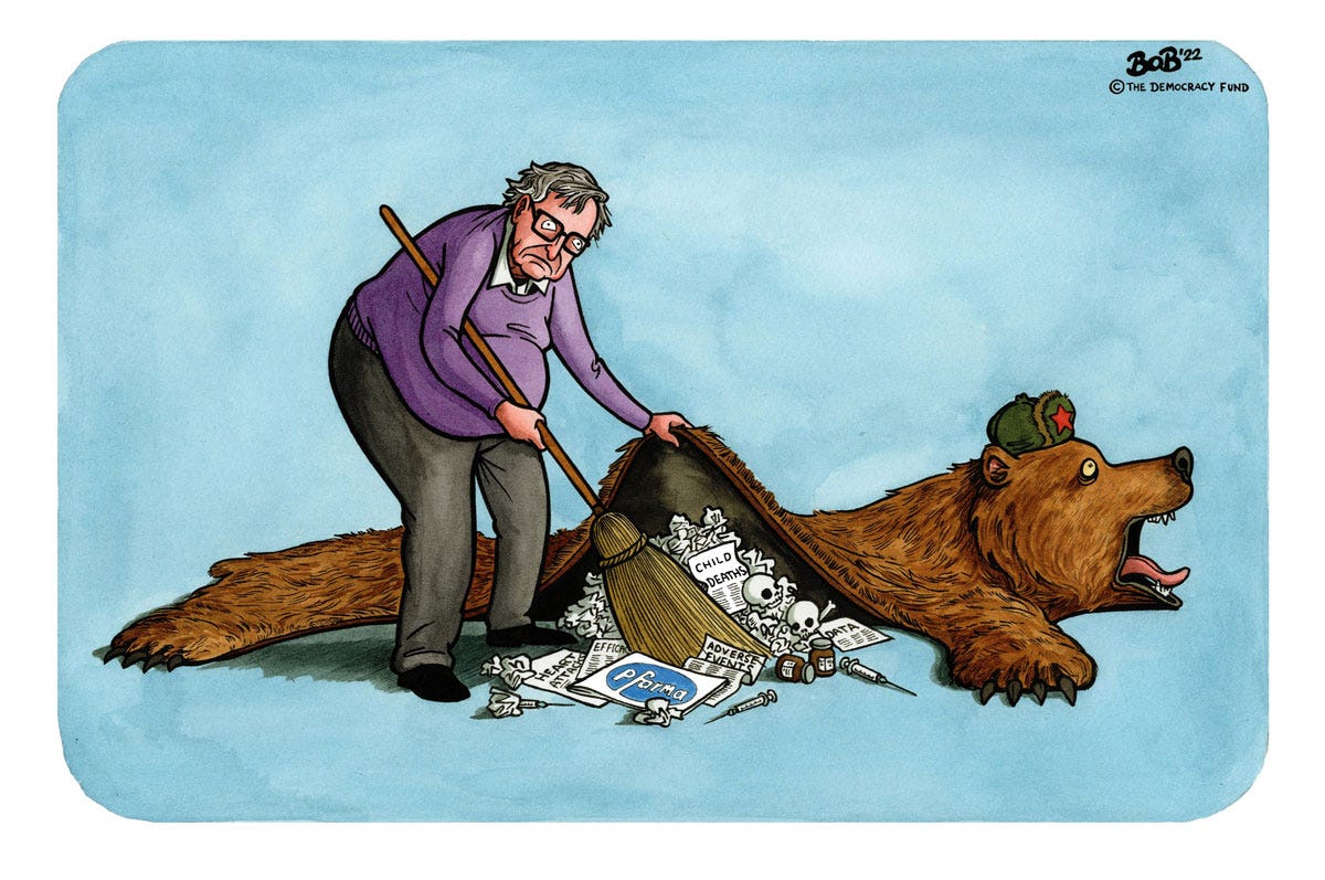 Bob Moran: Sweeping COVID Under the Rug