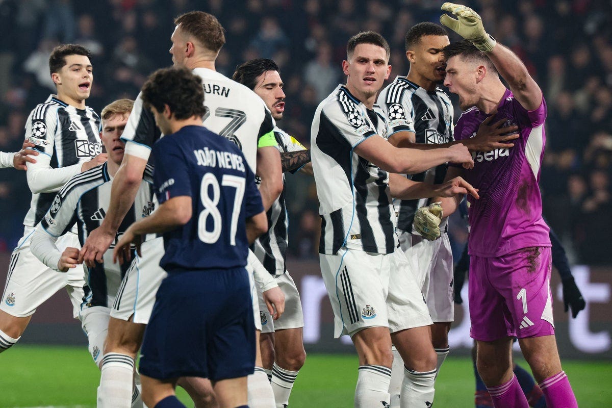 Newcastle get 'justice' after 'ridiculous' VAR penalty decision against PSG  | The Independent