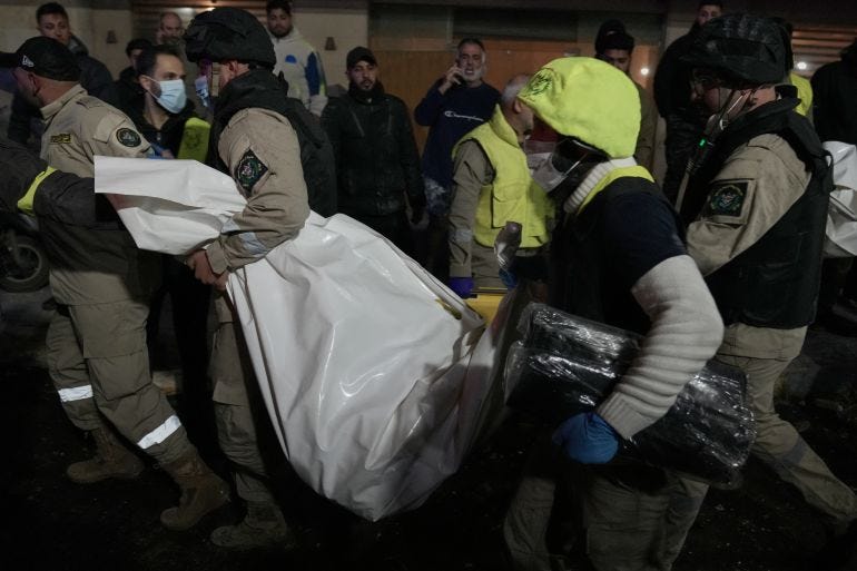 Aftermath of Israeli strikes in Jnah neighborhood, south of Beirut Aftermath of Israeli strikes in Jnah neighborhood, south of Beirut