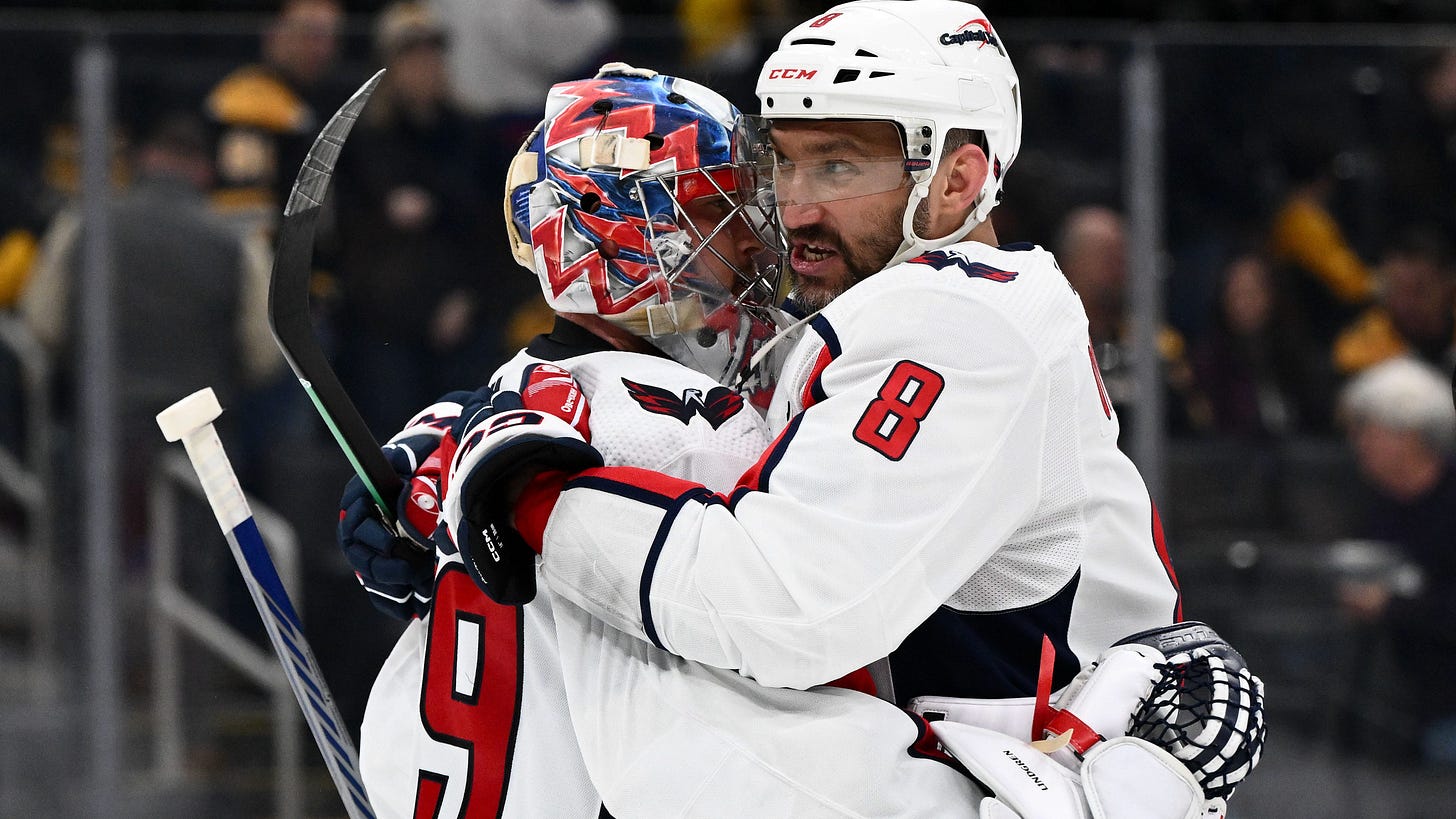 Capitals' Alex Ovechkin breaks Wayne Gretzky record for empty net goals