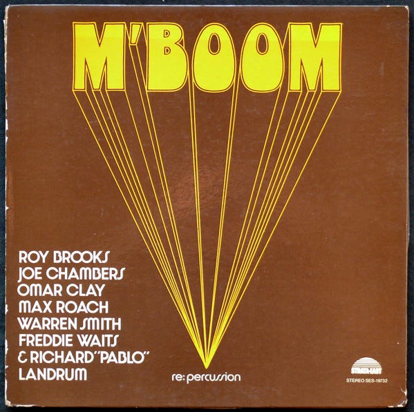 見本盤 PROMO MAX ROACH / M'Boom MASTERSOUND It's Time: Max Roach and M'Boom, 1970-1984