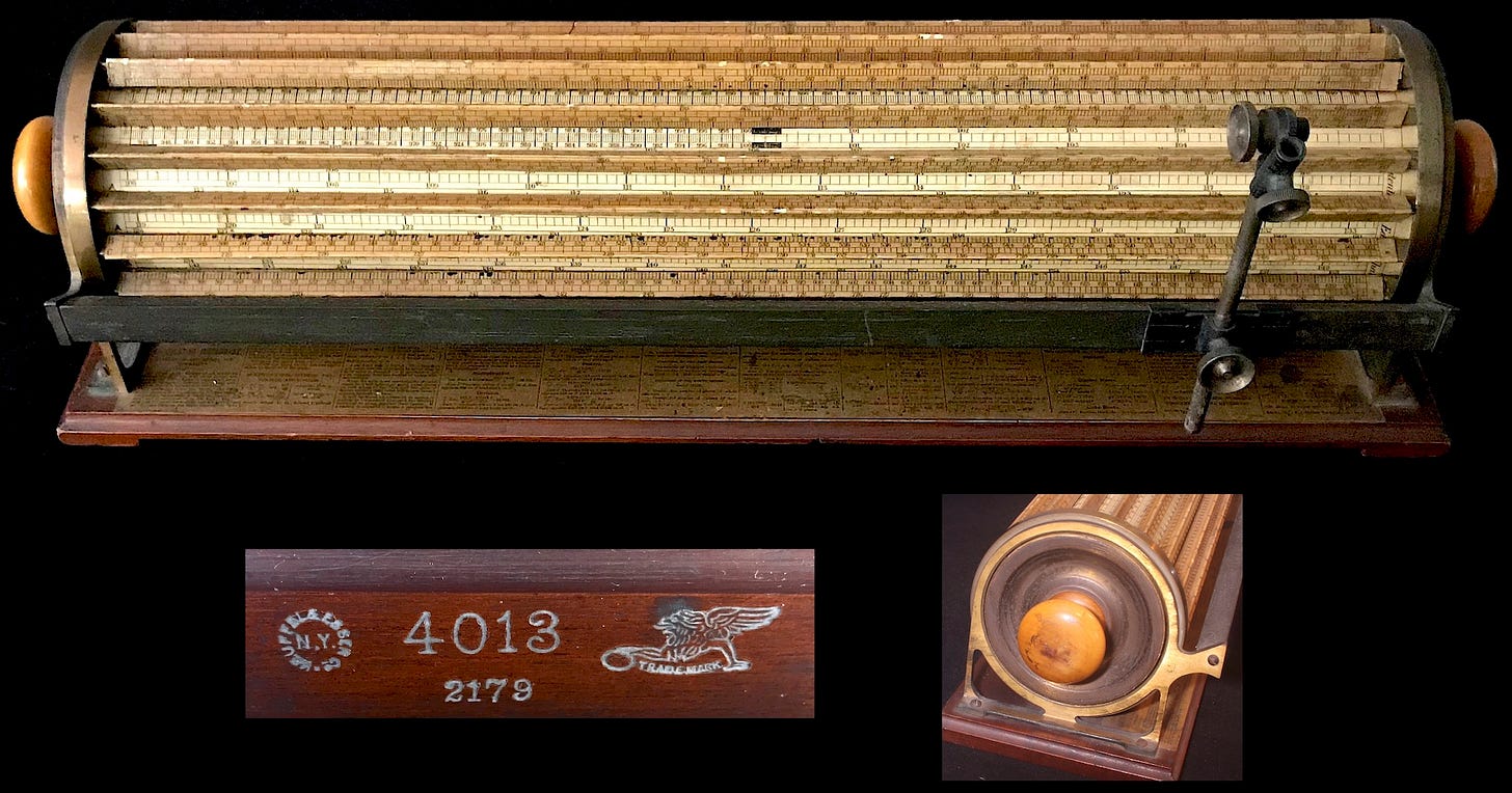 Thacher’s Calculating Instrument, 1907.