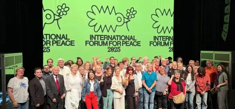International Peace Forum 2025 in Brussels: A global call against NATO’s militarization.Photo: @EmbaCubaBelgica.