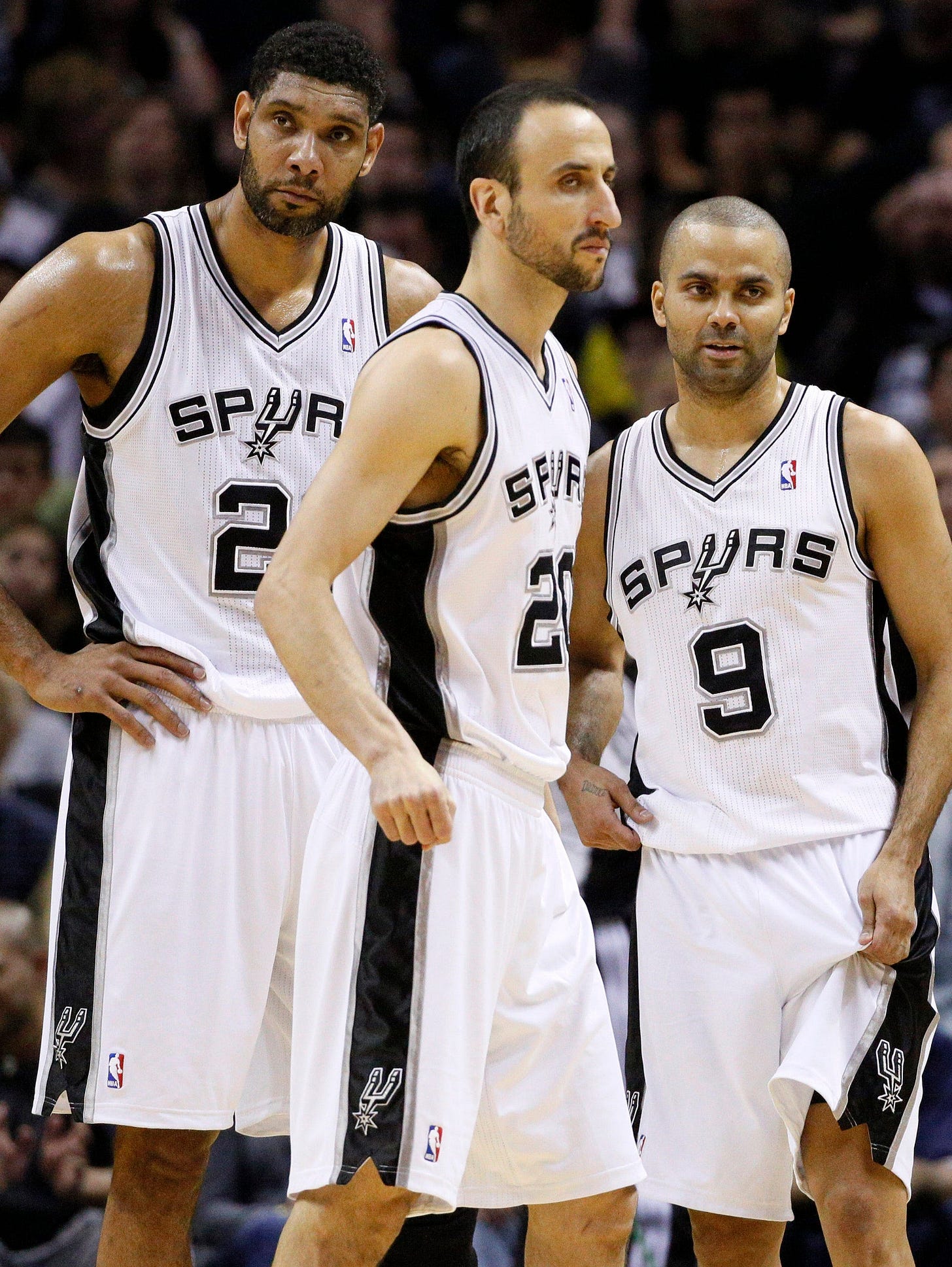 Spurs' Duncan, Ginobili, Parker take in latest record