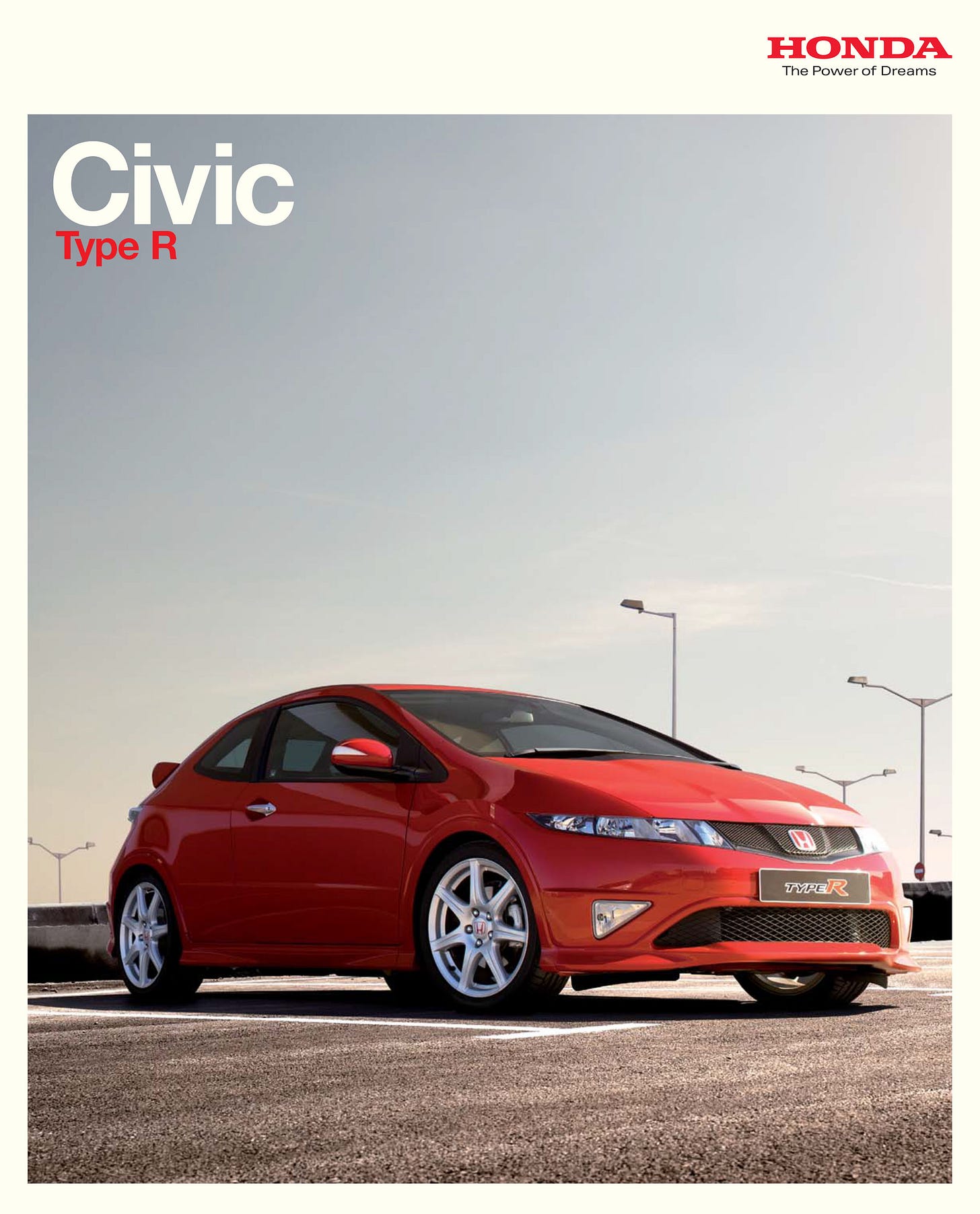 Honda FN2 Civic Type R 2007 brochure cover Honda FN2 Civic Type R 2007 brochure cover