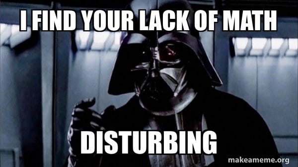 I find your lack of math disturbing - Darth Vader - Choke Meme Generator