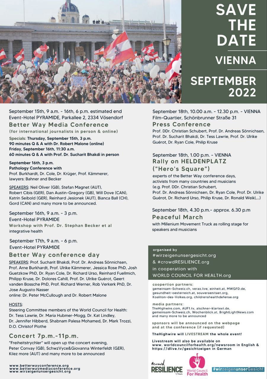 Better Way Media Conference: Vienna, September 2022 Better Way Media Conference: Vienna, September 2022