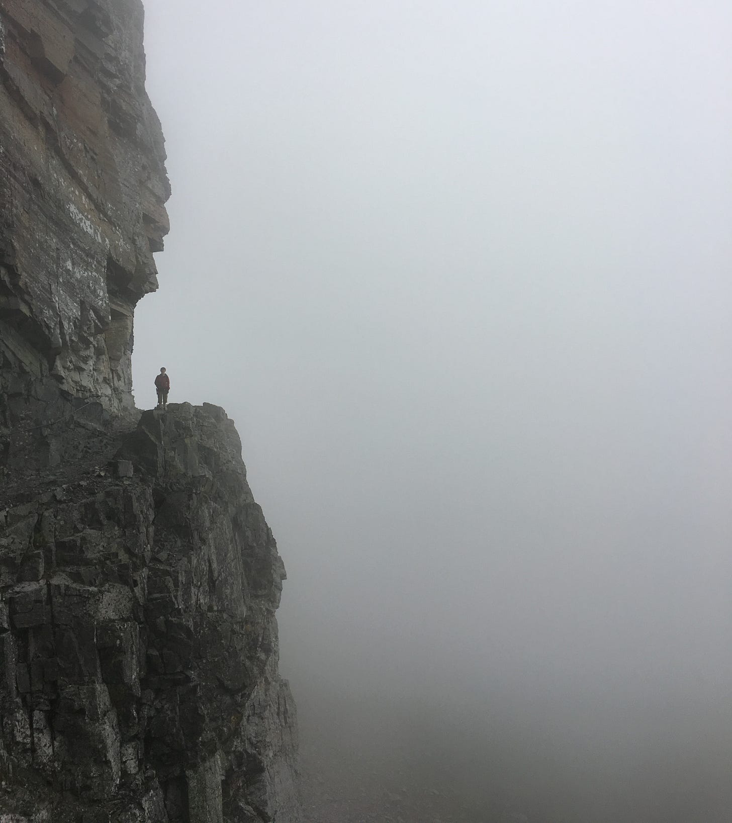 Trail along a cliff