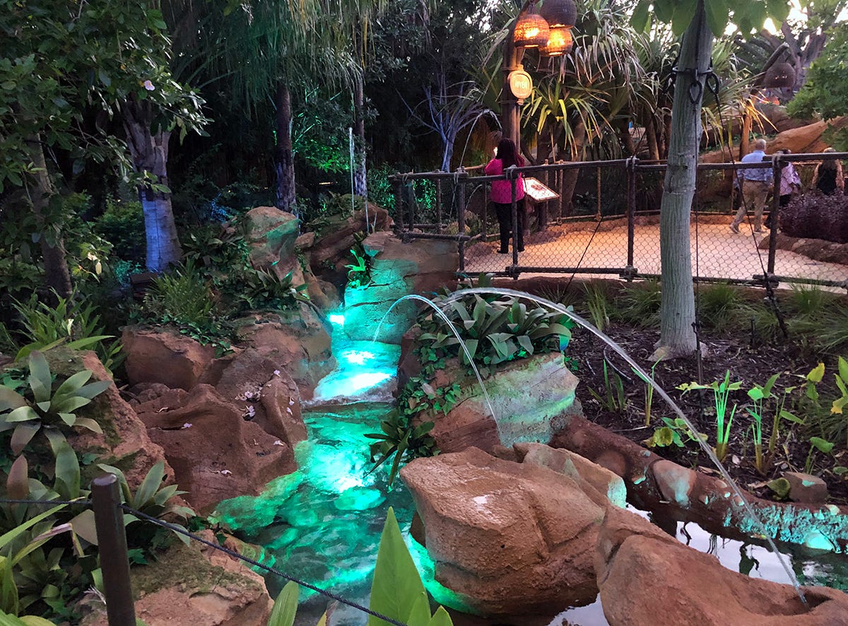 Jouney of Water Epcot at night