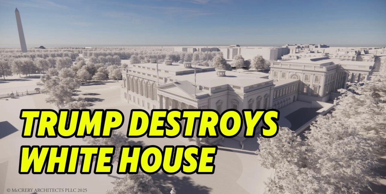 President for Life? Trump plans 164% White House expansion to entertain his oligarch friends