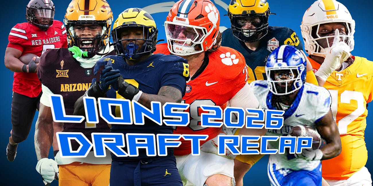 Detroit Lions 2026 Draft: Complete Recap