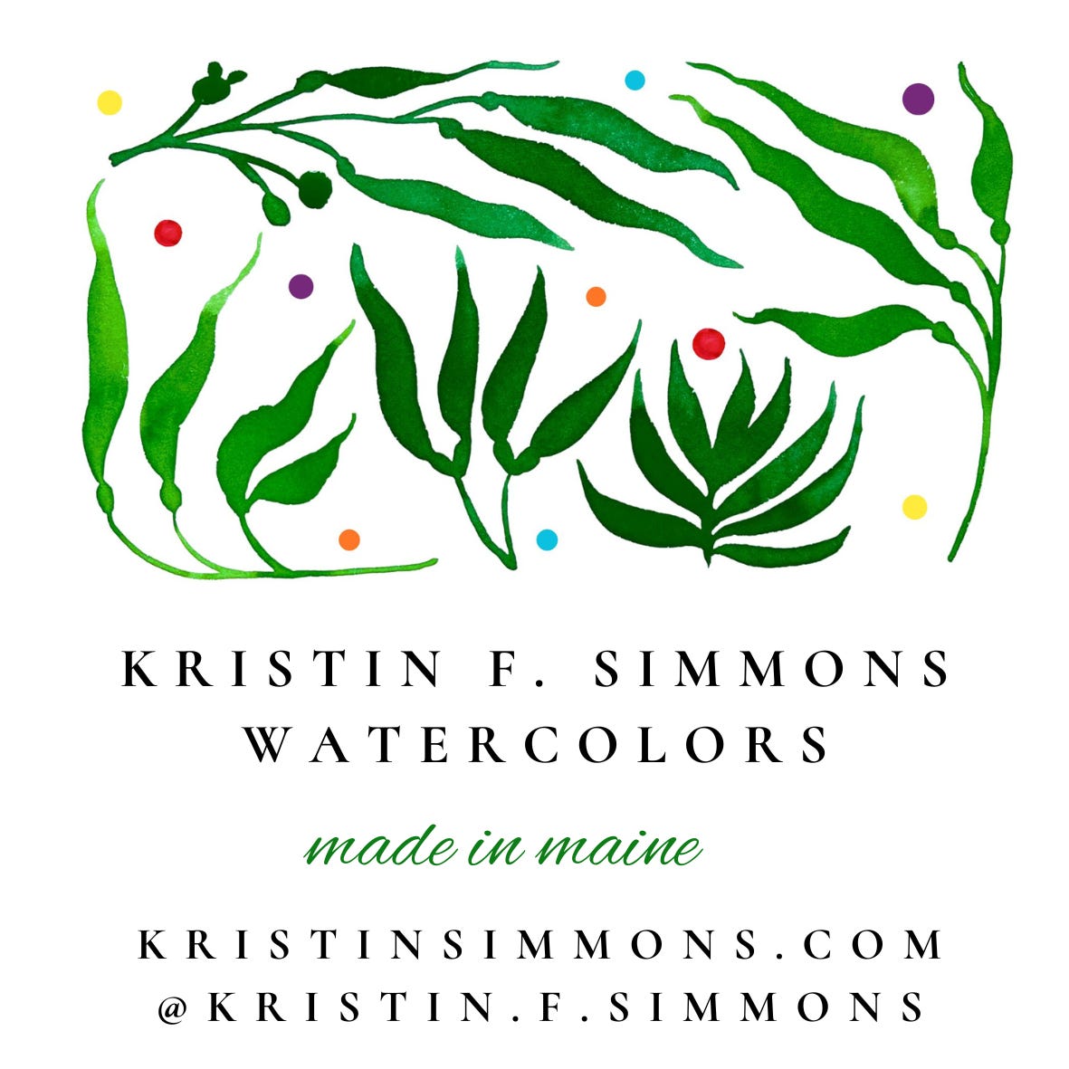 Kristin F. Simmons Watercolors