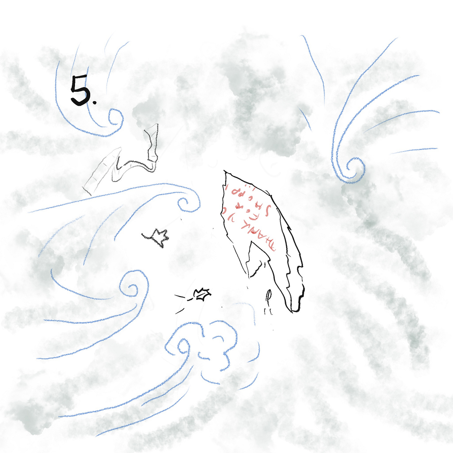 Plastic shopping bag blown by the wind