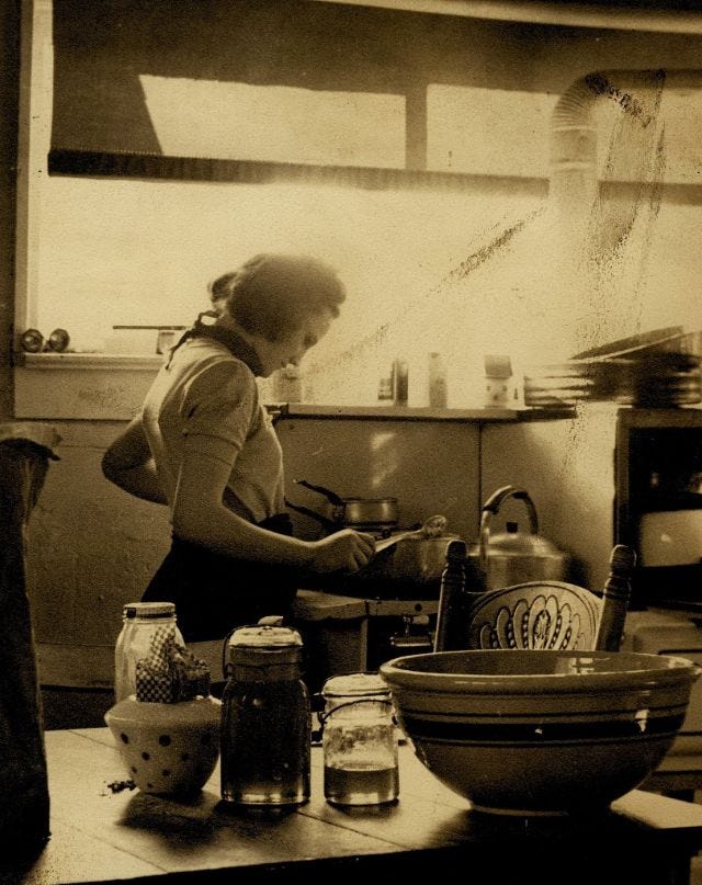 woman in her kitchen 1940