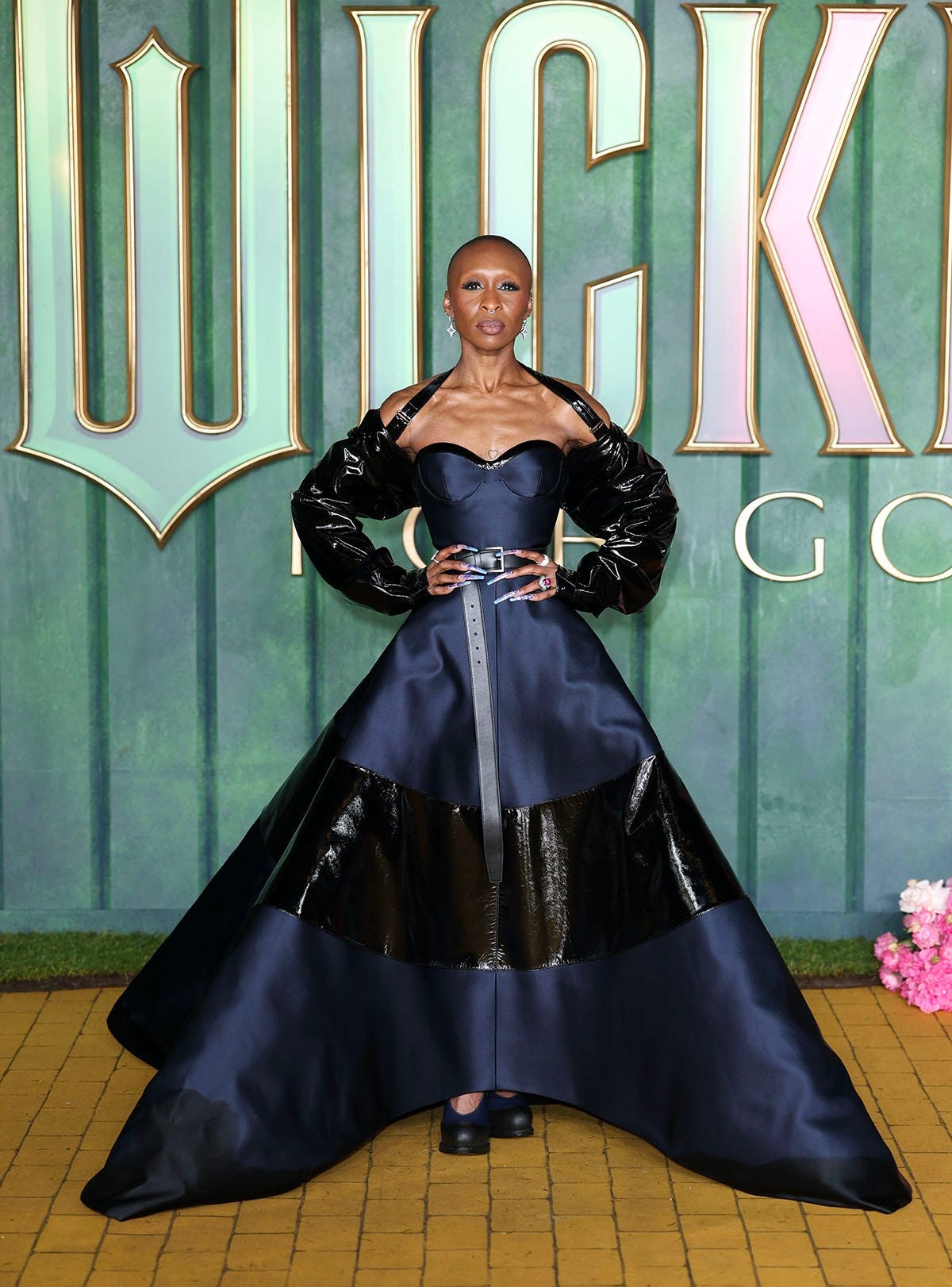 Cynthia Erivo's Dark Drama in Prada for 'Wicked' London Premiere - Red  Carpet Fashion Awards