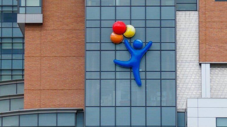 Outside of the Children's Hospital Colorado building Outside of the Children's Hospital Colorado building