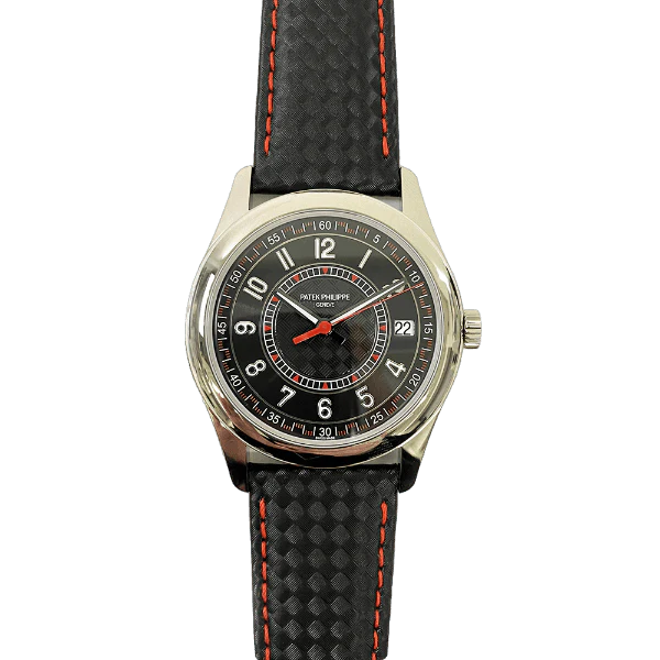 2023 Patek Philippe Calatrava 40 White Gold / Black & Red / Arabic / Strap 6007G-010 Listing Image 1 2023 Patek Philippe Calatrava 40 White Gold / Black & Red / Arabic / Strap 6007G-010 Listing Image 1