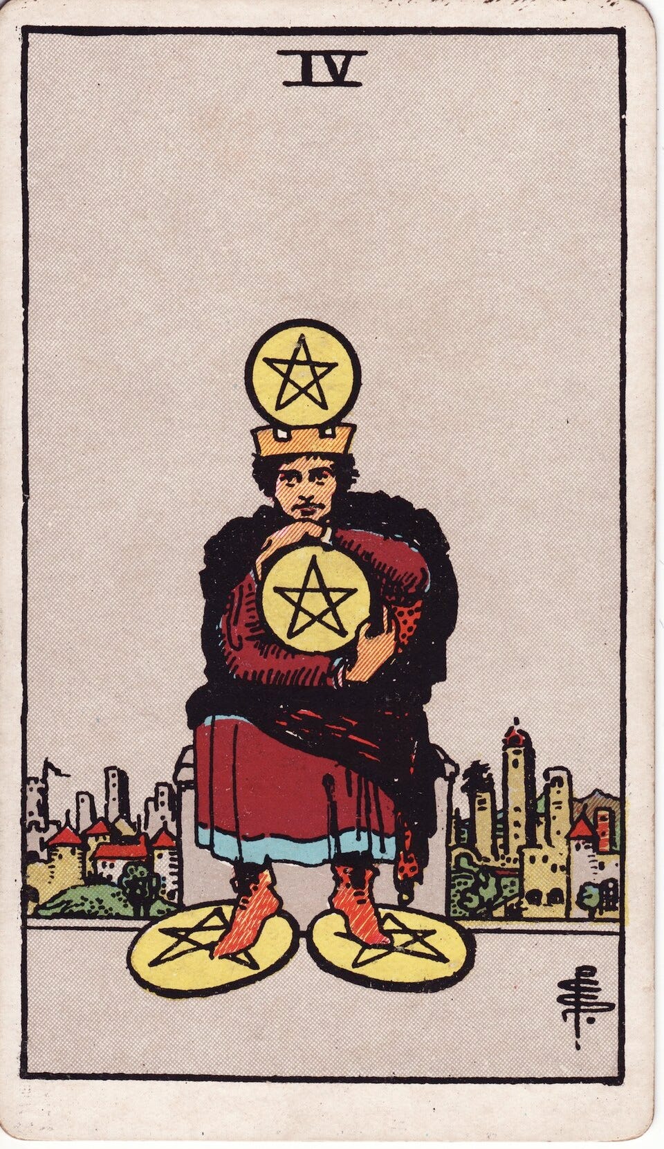 Four of Pentacles Four of Pentacles