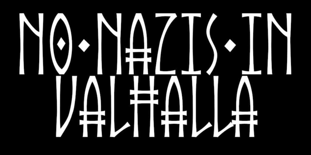 This image has an empty alt attribute; its file name is No-Nazis-in-Valhalla-1024x512.png