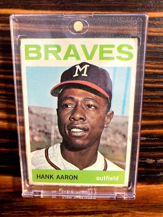 What Hank Aaron's 1964 baseball card does not tell us