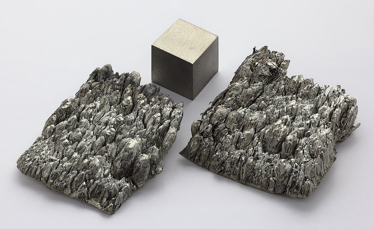 https://upload.wikimedia.org/wikipedia/commons/thumb/e/e6/Scandium_sublimed_dendritic_and_1cm3_cube.jpg/1280px-Scandium_sublimed_dendritic_and_1cm3_cube.jpg https://upload.wikimedia.org/wikipedia/commons/thumb/e/e6/Scandium_sublimed_dendritic_and_1cm3_cube.jpg/1280px-Scandium_sublimed_dendritic_and_1cm3_cube.jpg