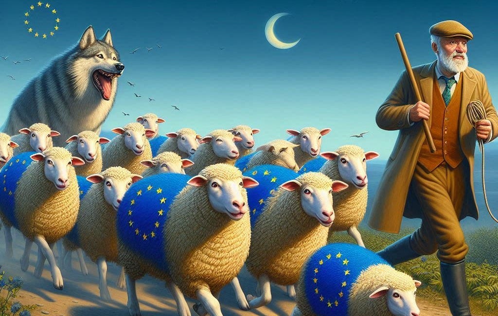 Fearing the wolf, only to be eaten by the shepherd