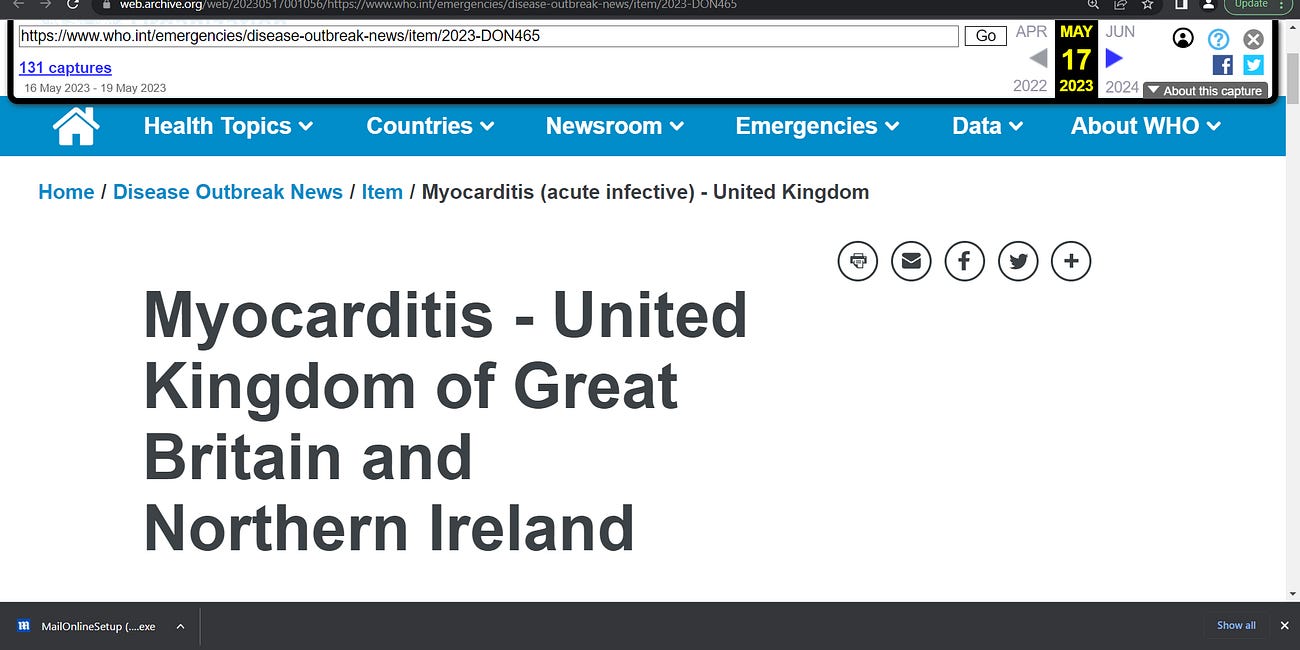 England and Wales (Public Health) and now World Health Organization (WHO) are warning about an 'Unusual' Surge in Severe Myocarditis in Babies, pediatric myocarditis; is linked to the COVID vaccine? 