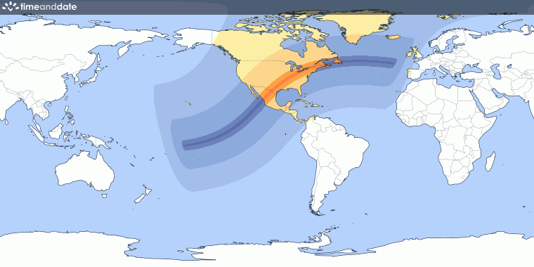Total Solar Eclipse on April 8, 2024 (Great North American Eclipse )