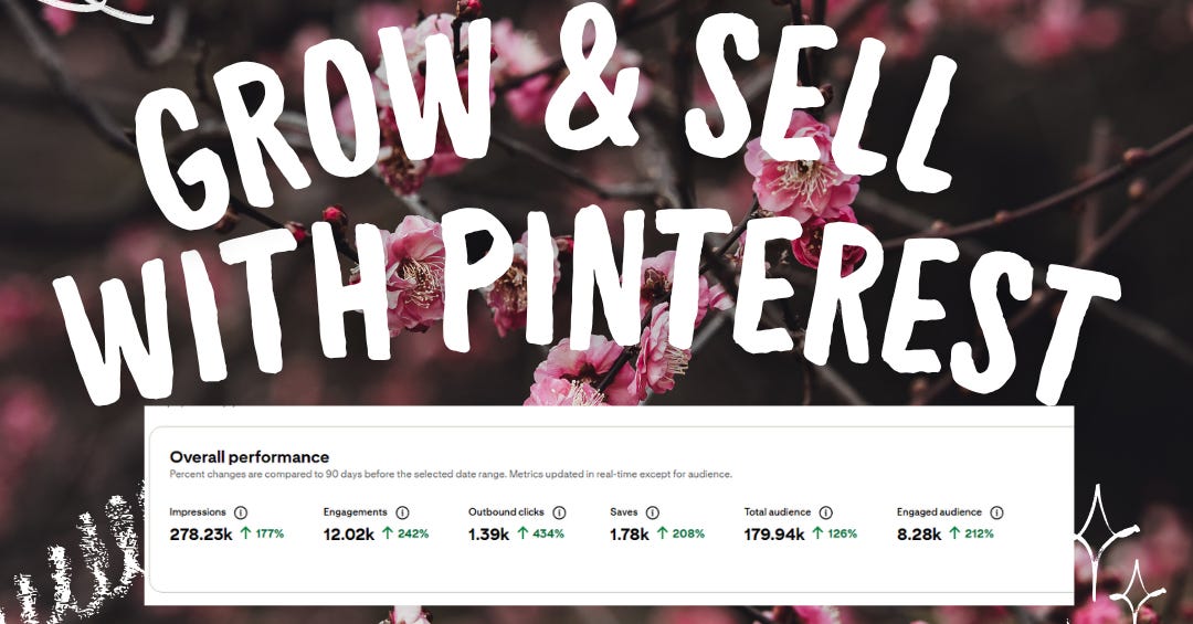 Pinterest SEO for Substack creators looking to increase organic traffic and sales