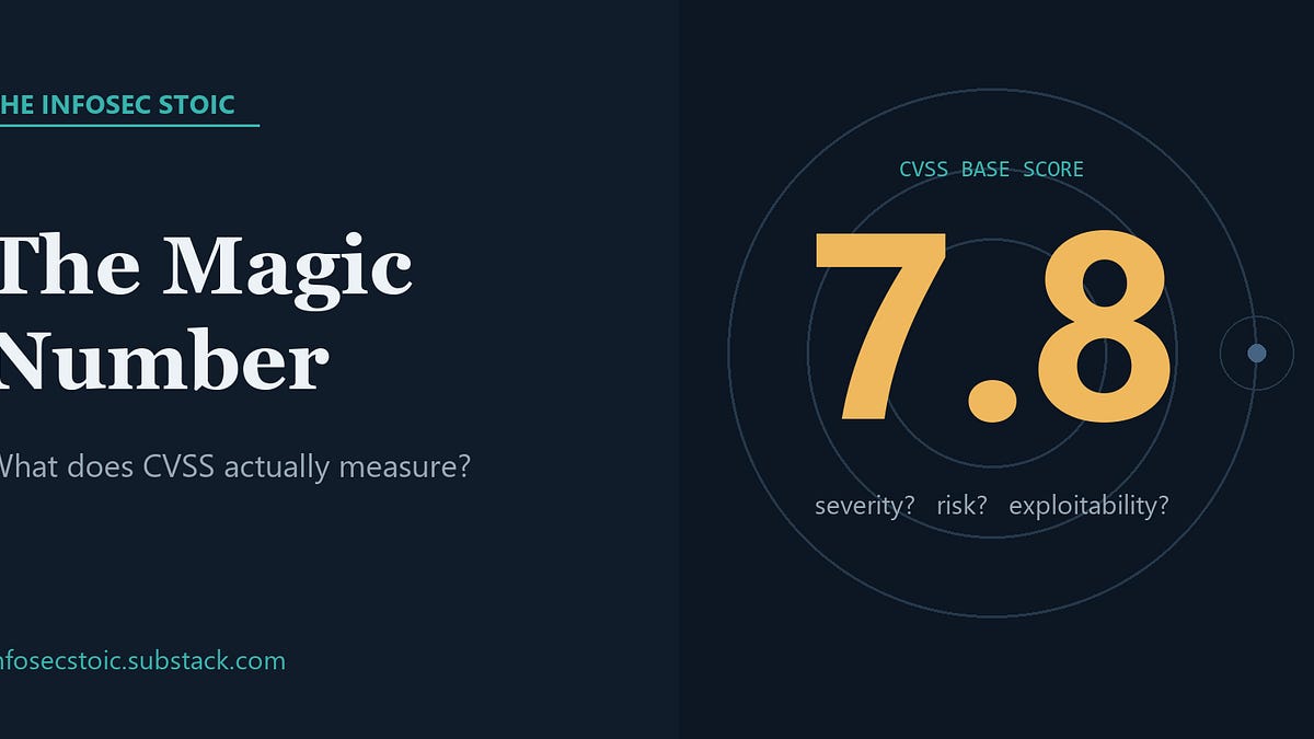 The Magic Number: What Does CVSS Actually Measure?
