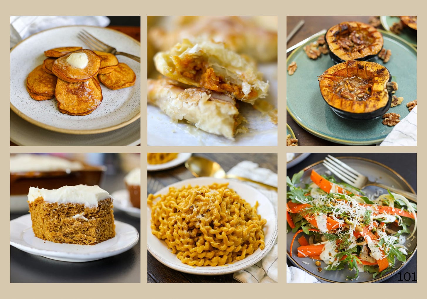 fall recipes mostly focused on squash and pumpkin flavors.