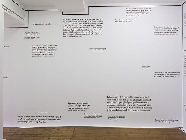 Joseph Kosuth: The Mind’s Image of Itself #3’ a play of architecture and the mind, Sprüth Magers, London, September 10 – October 1, 2011 [© Joseph Kosuth / ARS, New York / DACS, London]