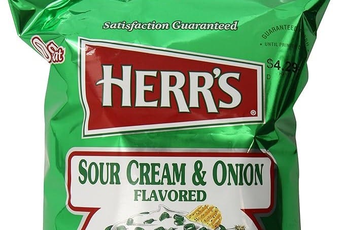 Amazon.com: Herr's Sour Cream and Onion Potato Chips, 9 Ounce (Pack of 1) Amazon.com: Herr's Sour Cream and Onion Potato Chips, 9 Ounce (Pack of 1)