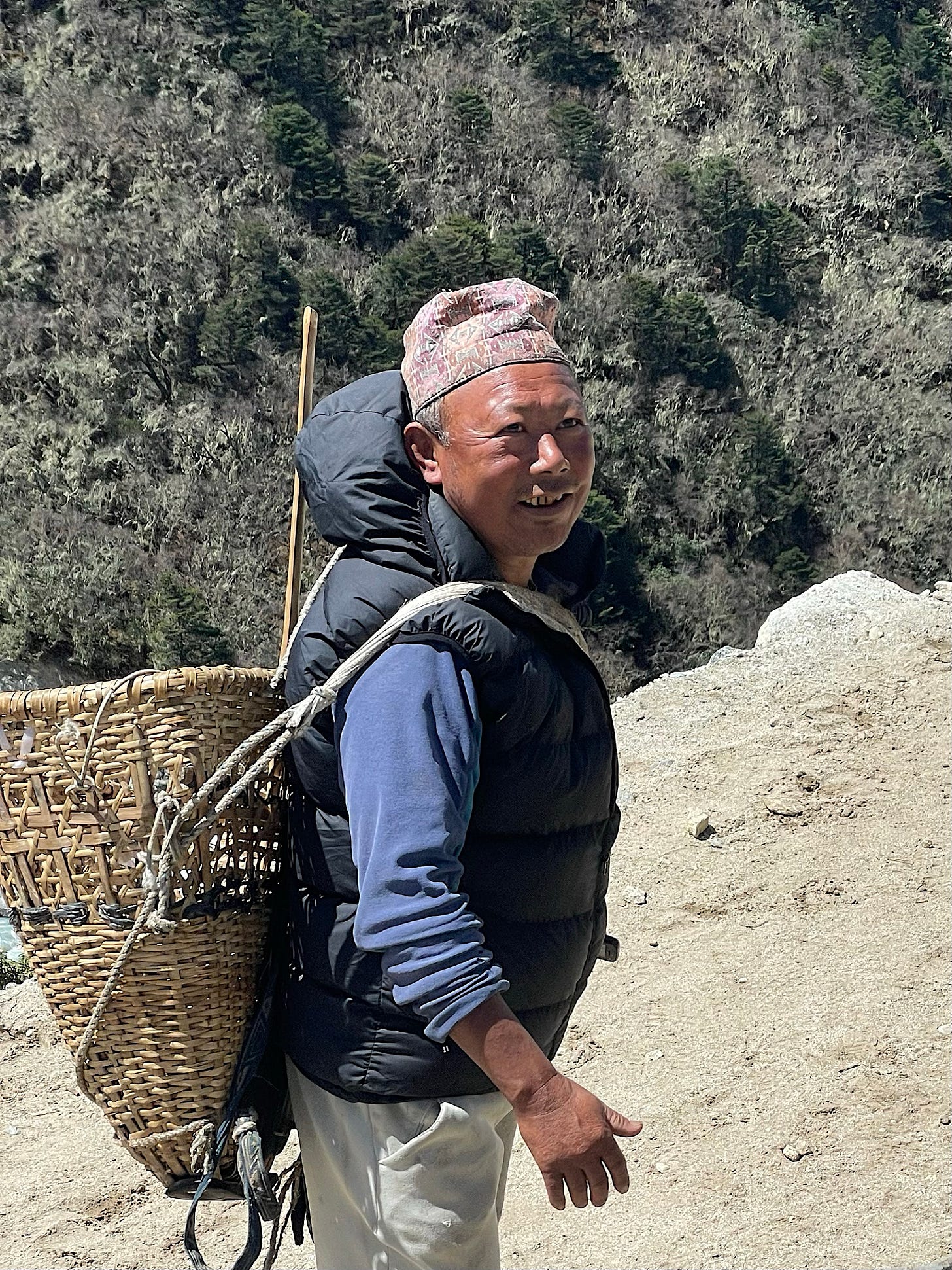 We ran into Mila Dai, who looked happy as always to be in the mountains.