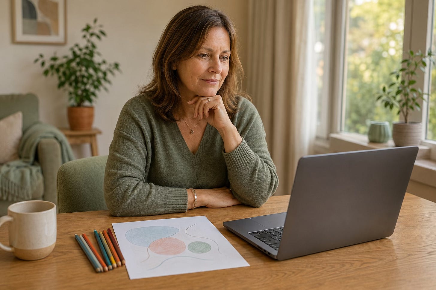 A calm online Clinical EFT setting prepared for Picture Tapping