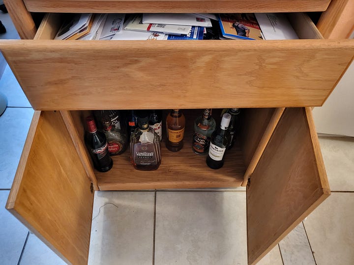 drawer with hundreds of unopened envelopes