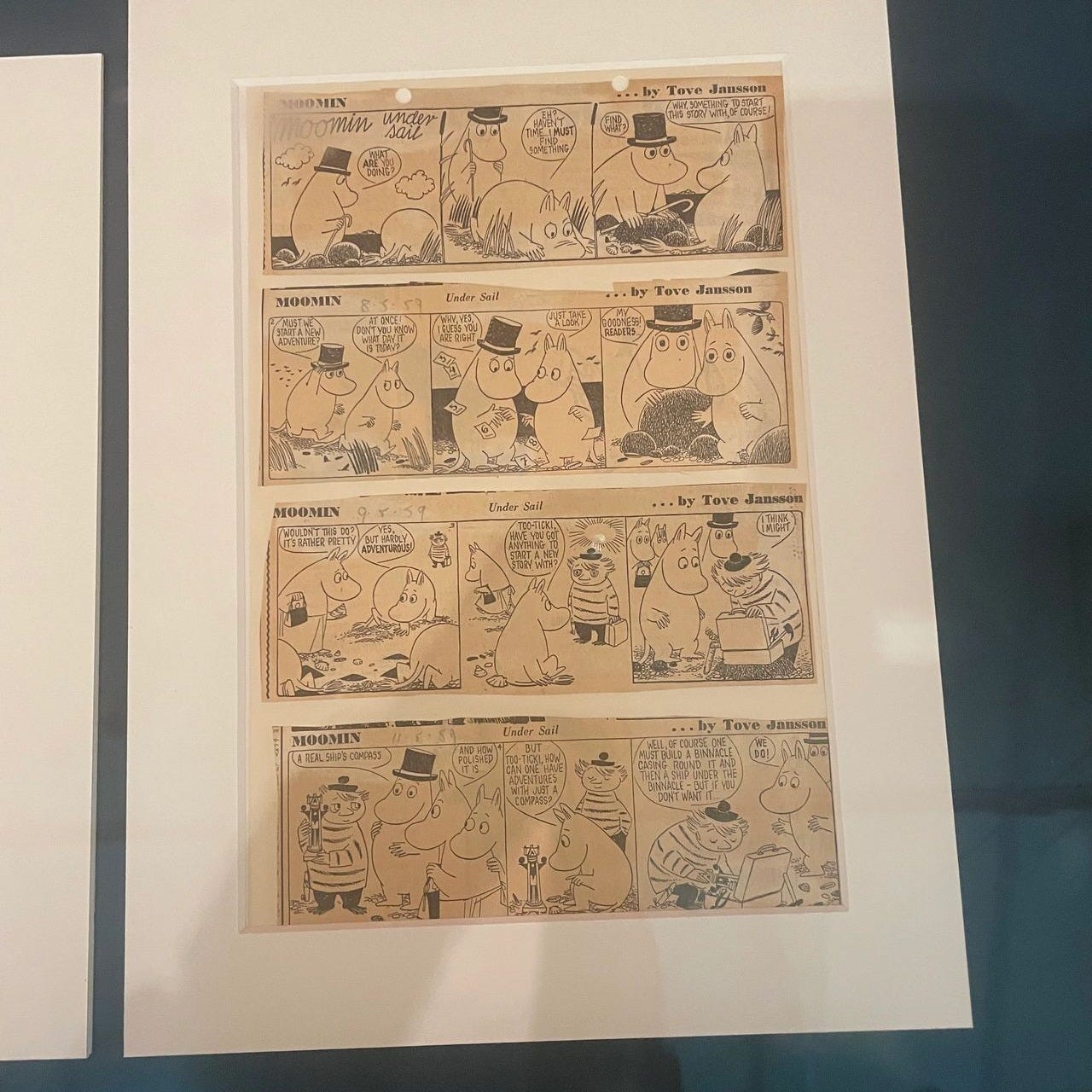 Original artwork by Tove Jansson. Jansson's Moomin stories remain among the most beloved works in Nordic literature and comics, and their inclusion adds a broader cultural dimension to Queer as Comics.