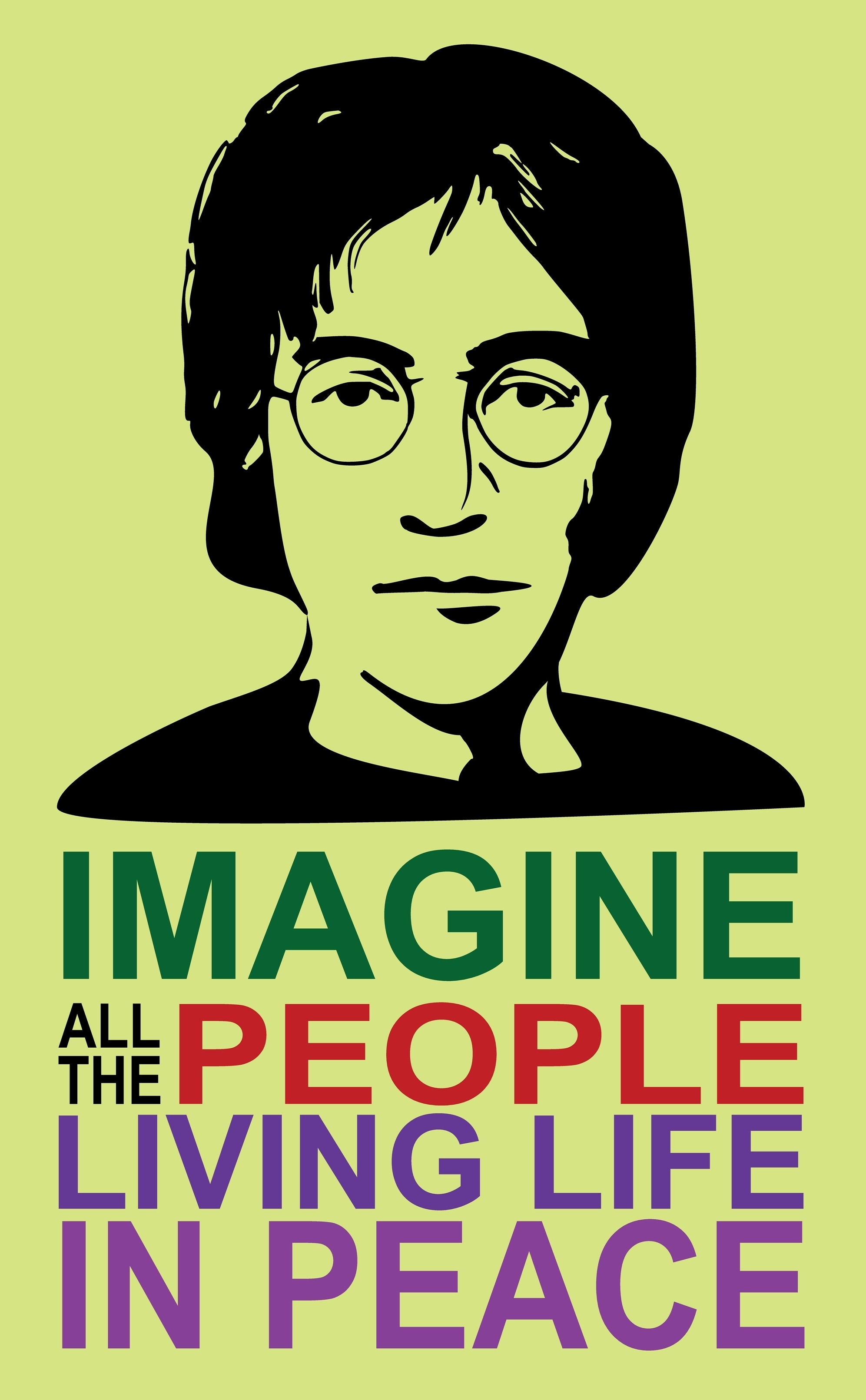 Someone Imagine Imagine All the People - by Michael Wayne