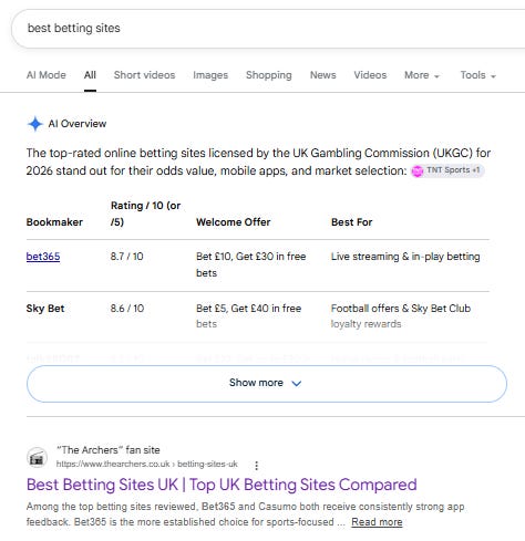 Search result page for 'best betting sites' Search result page for 'best betting sites'
