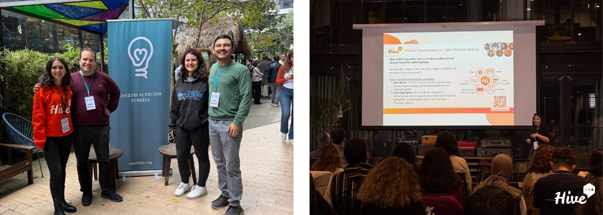 Our Community Coordinator Nazlı representing Hive at EA Summit: Istanbul