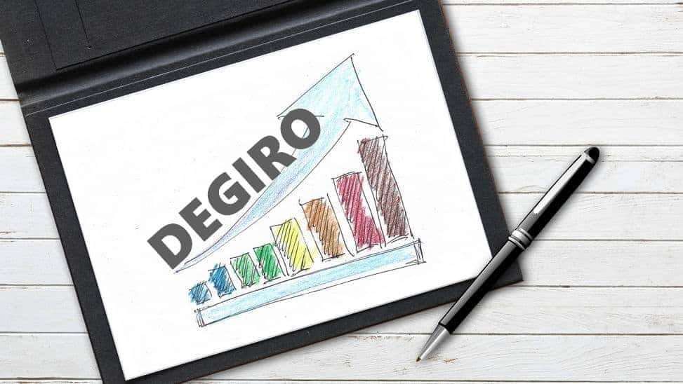 Le courtier Degiro. Le courtier Degiro.