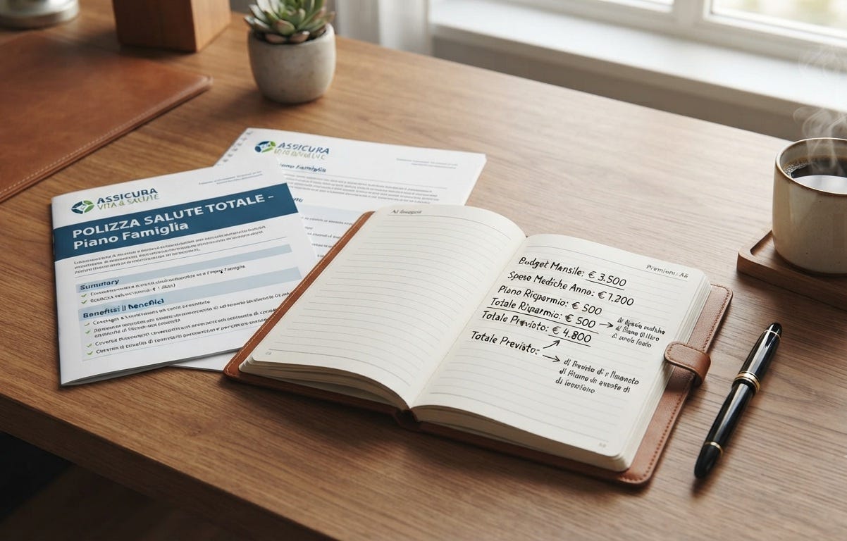 Documenti di assicurazione sanitaria e pianificazione del fondo imprevisti per la protezione finanziaria e la riduzione dello stress. Documenti di assicurazione sanitaria e pianificazione del fondo imprevisti per la protezione finanziaria e la riduzione dello stress.