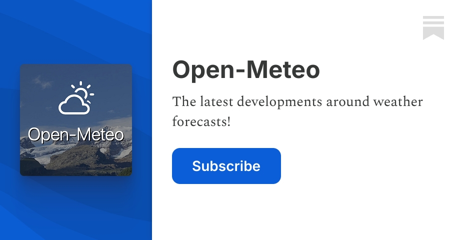 About - Open-Meteo